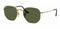Ray Ban RB3548N - Zeshoekige zonnebril - Goud - Groen G-15 - 51mm