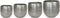 Ter Steege Bloempot Aluminium Zilver D 42 cm H 41 cm