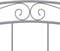 vidaXL - Bedframe - metaal - grijs - 180x200 - cm