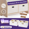 WonderMind Kinderboekenkast - Gecertificeerd 100% Massief Hout - B90 x H95 x D35 cm - Montessori - Kinderkamerkast