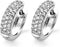 TI SENTO Dames Oorbellen - 925 zilver - Zirconia wit - 7557ZI