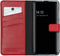 Selencia Galaxy A51 - Echt Lederen Bookcase - 3 Pashouders - Rood