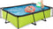 EXIT Lime Frame Zwembad 300x200x65cm - Opzetzwembad - Inclusief filterpomp - Groen