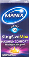 Condooms Manix King Size Nee 18,5 cm Ø 5,6 cm (14 uds)