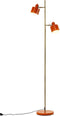Dyberg Larsen Ocean Orange/Brass - Vloerlamp - Minimalistisch design - 2 lichtpunten