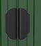 vidaXL - Tuinschuur - 192x606x223 - cm - gegalvaniseerd - staal - groen