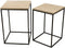 PTMD Volos Set Of 2 Side Tables Beige Marble