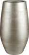 Mica Decorations Vaas/hoge bloempot - mat champage - keramiek - H50 x D29 cm - voor takken/bloemen