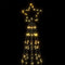 vidaXL - LED-kerstboom - 550 - LEDs - warm - wit - 304 - cm