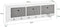 SoBuy FRG282-W - Wandkapstok - 3 Lades 5 Haken - Wit-Grijs
