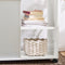 SoBuy FBT141-W - Bijzettafel - 3 laden - Wit