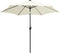 vidaXL - Parasol - met - LED-verlichting - en - aluminium - paal - 270 - cm - zandwit