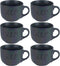 Cosy & trendy soepkommen - 6x - donkergrijs - 11 cm - 510 ml - soepbeker - kommetje - schaaltje