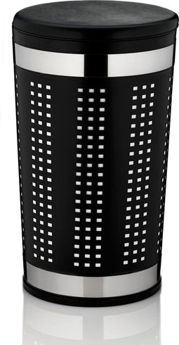 Kela Sevilla Wasmand - Zitgedeelte - Metaal - Zwart - 60,5 cm hoog