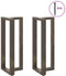 vidaXL - Bartafelpoten - 2 - st - T-vormig - 40x35x(100-101) - cm - staal - naturel