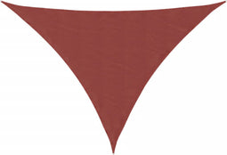 vidaXL - Zonnescherm - driehoekig - 3x4x4 - m - oxford - stof - terracottakleurig