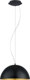 EGLO Gaetano 1 - Hanglamp - Ø38 cm - Zwart/Goud