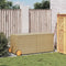 vidaXL - Tuinbox - met - wielen - 283 - L - poly - rattan - gemengd - beige