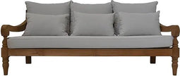 hsm collection bahama loungeset - 3,5-zits - naturel & wit