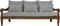hsm collection bahama loungeset - 3,5-zits - naturel & wit