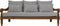 hsm collection bahama loungeset - 3,5-zits - naturel & wit