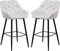 HSM Collection-Barkruk Liverpool S/2-56x61x107-Beige/Zwart-Stof/Metaal
