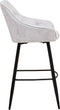 HSM Collection-Barkruk Liverpool S/2-56x61x107-Beige/Zwart-Stof/Metaal