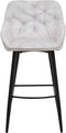 HSM Collection-Barkruk Liverpool S/2-56x61x107-Beige/Zwart-Stof/Metaal
