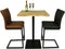 HSM Collection Bartafel Soho 75cm Naturel/Black Massief Acaciahout/Metaal