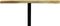 HSM Collection Bartafel Soho 75cm Naturel/Black Massief Acaciahout/Metaal