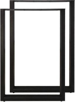 HSM Collection-Bartafelpoot Model U S/2-70x10x104-Zwart-Metaal