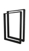 HSM Collection-Bartafelpoot Model U S/2-70x10x104-Zwart-Metaal