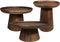 HSM Collection Bijzettafel Drum Mango Bruin Ø45cm