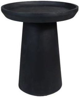 HSM Collection Bijzettafel Drum Mango Zwart Ø45cm