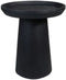 HSM Collection Bijzettafel Drum Mango Zwart Ø45cm