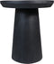 HSM Collection Bijzettafel Drum Mango Zwart Ø45cm