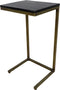 HSM Collection Bijzettafel Finnley - black wash/antique gold - mangohout/ijzer