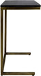 HSM Collection Bijzettafel Finnley - black wash/antique gold - mangohout/ijzer