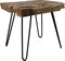 HSM Collection-Bijzettafel Hairpin Poot-ø50x50-Bruin/Zwart-Teak/Metaal