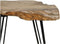 HSM Collection-Bijzettafel Hairpin Poot-ø50x50-Bruin/Zwart-Teak/Metaal