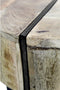 HSM Collection Bijzettafel Jackson - ø40 cm - mangohout/ijzer