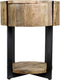 HSM Collection Bijzettafel Jackson - ø40 cm - mangohout/ijzer