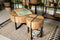 HSM Collection Bijzettafel Jackson - ø40 cm - mangohout/ijzer