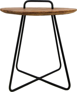 HSM Collection Bijzettafel Madison - teak/ijzer
