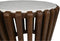 HSM Collection Bijzettafel Mango/Marmer Wit Ø60cm