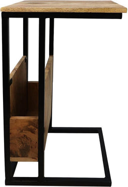HSM Collection Bijzettafel - mangohout/ijzer