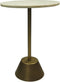 HSM Collection Bijzettafel Marmer Wit/Goud Ø40cm