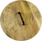 HSM Collection Bijzettafel Met Handvat Ø45cm Naturel/Zwart Mangohout/Metaal