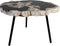 HSM Collection-Bijzettafel Petrified -ø55-50/38-Assorti/Zwart-Steen/Metaal