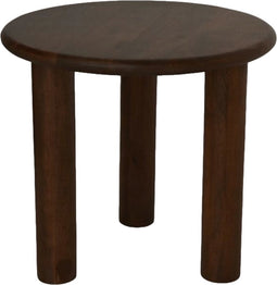 HSM Collection - Bijzettafel pilaar - Mangohout Bruin - 50x50x45cm